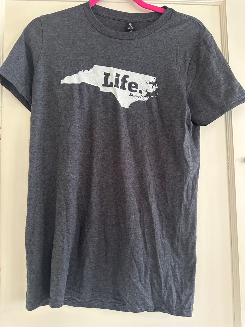 State Life North Carolina Graphic Short Sleeve Tee with White 'Life.' Graphic